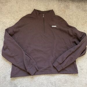 Oner Active Plum Brown Quarter Zip Midweight